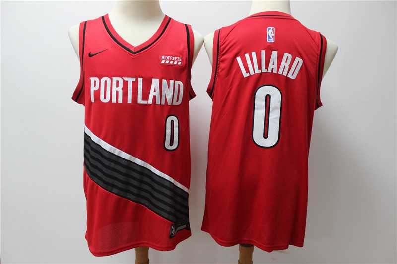 Blazers 0 Damian Lillard Red City Edition Nike Swingman Jersey,We sell and wholesale Blazers 0 Damian Lillard Red City Edition Nike Swingman Jersey on line form chian!